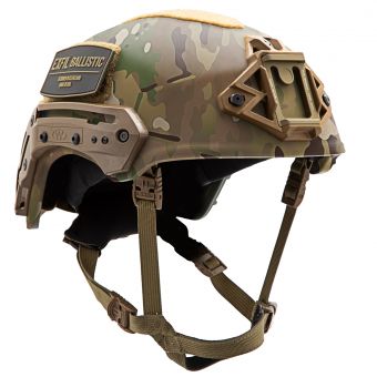 EXFIL Ballistic Helmet with EXFIL Rail 2.0 Multi Cam