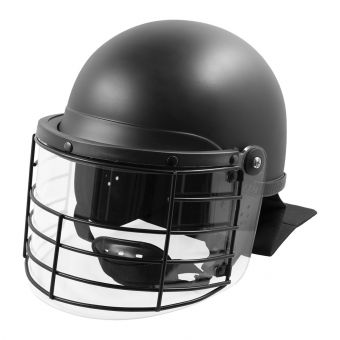 Riot Control Helmet with Steel Grid