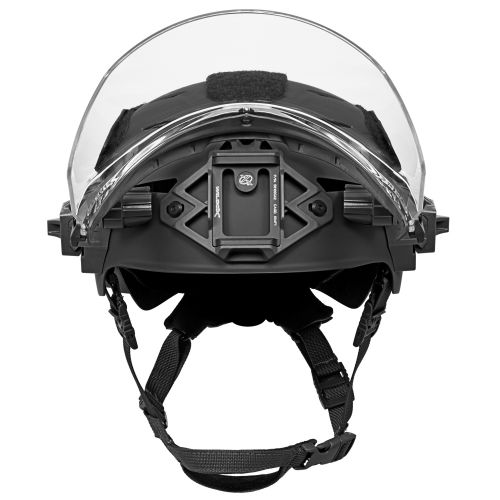 EXFIL Face Shield Installed on the EXFIL Carbon Black #2