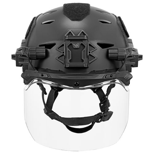 EXFIL Face Shield Installed on the EXFIL LTP Black